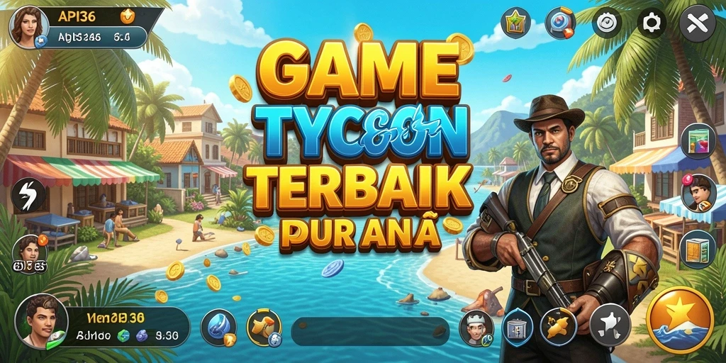 Tampilan gameplay menarik dalam API36 dengan elemen Tycoon.