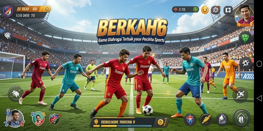Screenshot gameplay <strong>BERKAH6</strong> yang menampilkan aksi seru permainan olahraga.