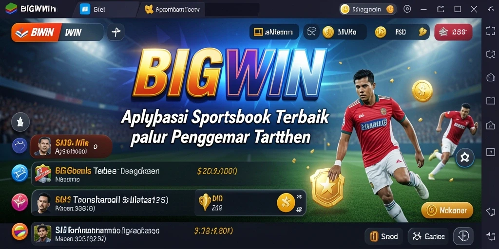 Tampilan gameplay <strong>BIGWIN</strong> saat bertaruh pada pertandingan olahraga.