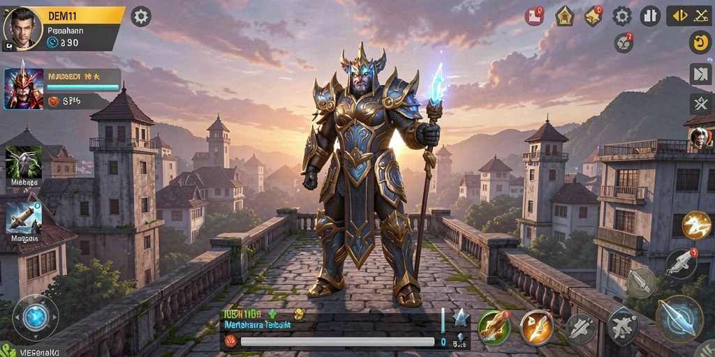 Gameplay seru di DEMI11, pertahanan menara yang strategis dan menantang.