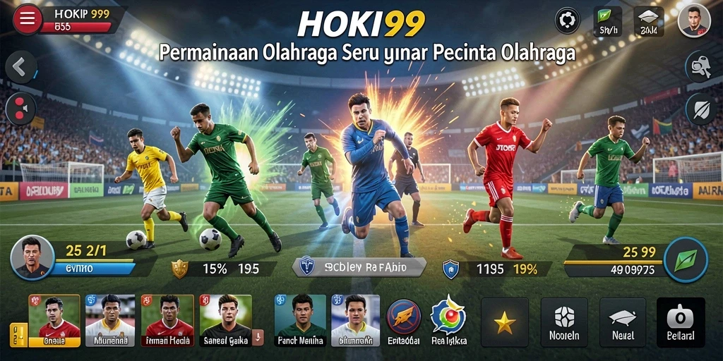 Tampilan menarik dari gameplay HOKI99 yang penuh aksi olahraga.