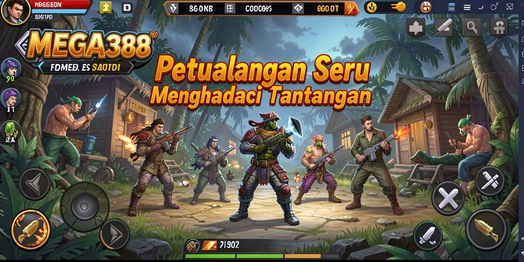 Tangkapan layar dari gameplay <strong>MEGA388</strong> yang penuh aksi dan petualangan.