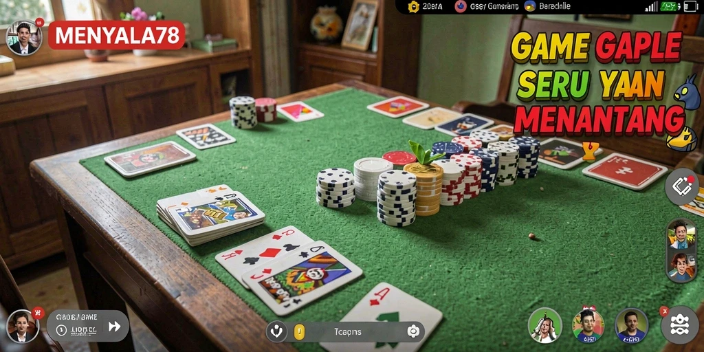 Tampilan gameplay Gaple yang seru dan interaktif di MENYALA78.
