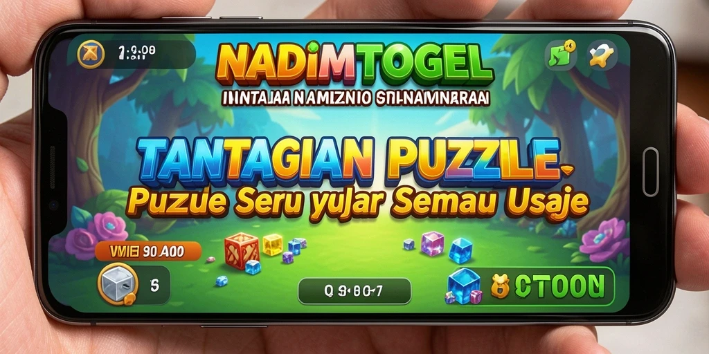 Screenshot gameplay NADIMTOGEL menampilkan momen seru saat memecahkan puzzle.