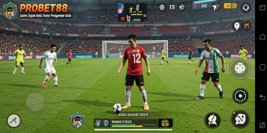 Tampilan menarik dari gameplay sepak bola PROBET88.