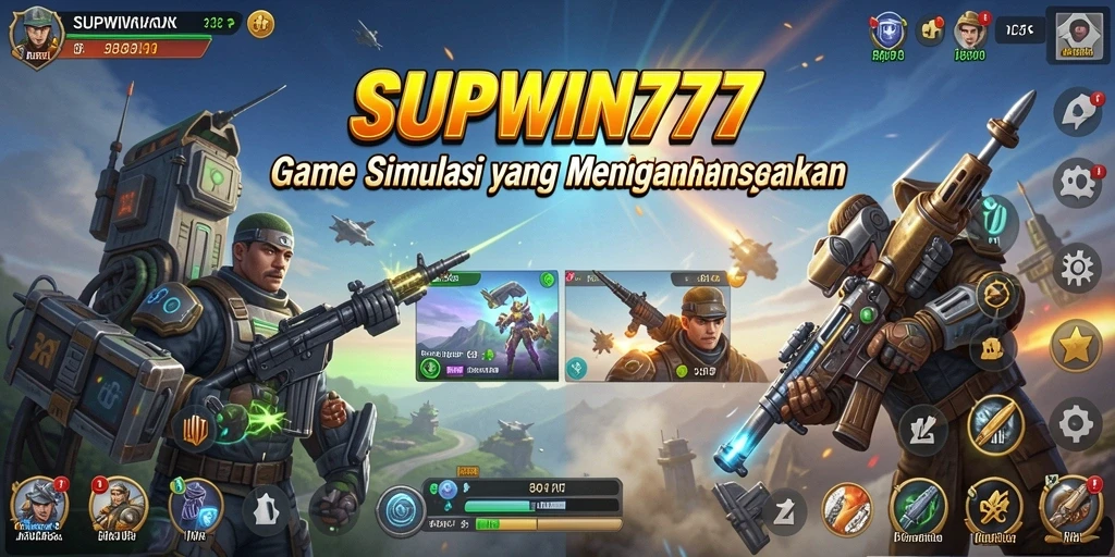 Tampilan gameplay menarik dari SUPWIN777 dengan karakter yang realistis.