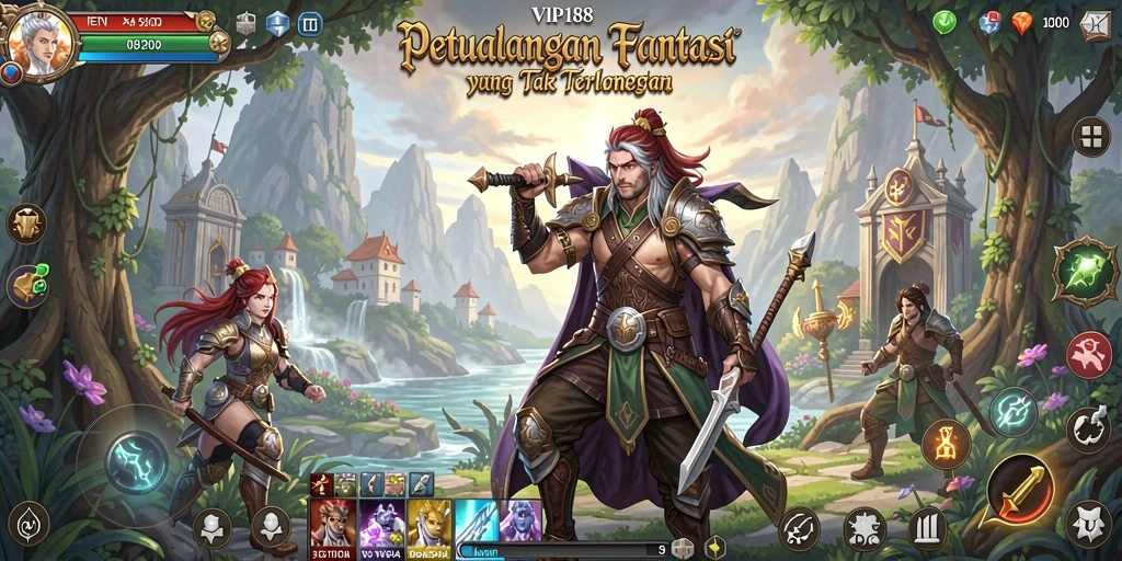 Menampilkan gameplay RPG yang menegangkan dan mendalam dalam VIP188.